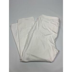 Chico's Women's So Slimming Girlfriend Slim Leg Jeans White Size 20W